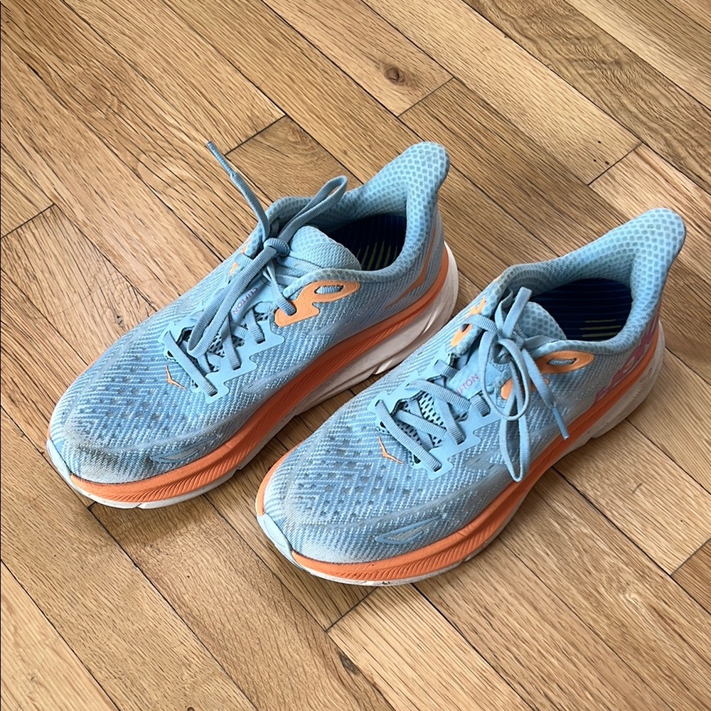 Hoka Women's Athletic Shoes in Blue and Orange